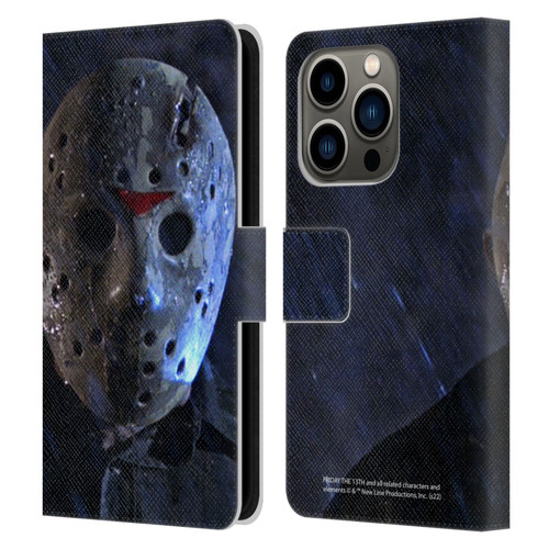 Friday the 13th: A New Beginning Graphics Jason Leather Book Wallet Case Cover For Apple iPhone 14 Pro