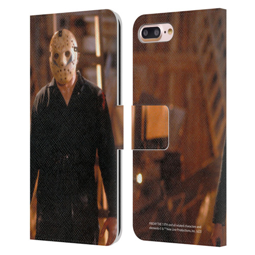 Friday the 13th: A New Beginning Graphics Jason Voorhees Leather Book Wallet Case Cover For Apple iPhone 7 Plus / iPhone 8 Plus