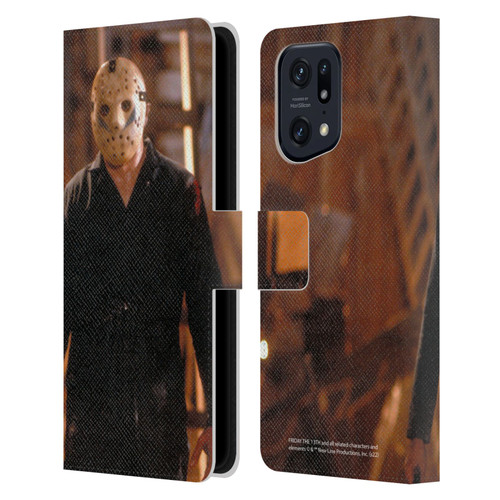 Friday the 13th: A New Beginning Graphics Jason Voorhees Leather Book Wallet Case Cover For OPPO Find X5 Pro