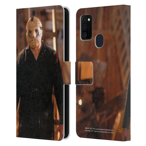 Friday the 13th: A New Beginning Graphics Jason Voorhees Leather Book Wallet Case Cover For Samsung Galaxy M30s (2019)/M21 (2020)