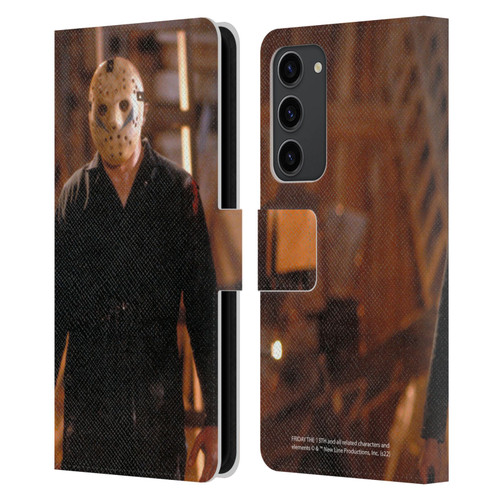 Friday the 13th: A New Beginning Graphics Jason Voorhees Leather Book Wallet Case Cover For Samsung Galaxy S23+ 5G