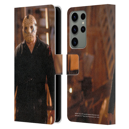 Friday the 13th: A New Beginning Graphics Jason Voorhees Leather Book Wallet Case Cover For Samsung Galaxy S23 Ultra 5G