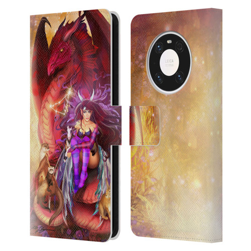 Ruth Thompson Dragons Capricorn Leather Book Wallet Case Cover For Huawei Mate 40 Pro 5G