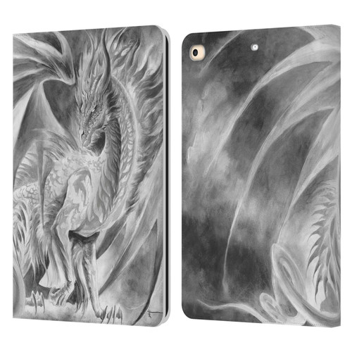 Ruth Thompson Dragons Silver Ice Leather Book Wallet Case Cover For Apple iPad 9.7 2017 / iPad 9.7 2018