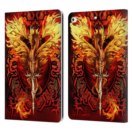 Ruth Thompson Dragons Flameblade Leather Book Wallet Case Cover For Apple iPad 9.7 2017 / iPad 9.7 2018