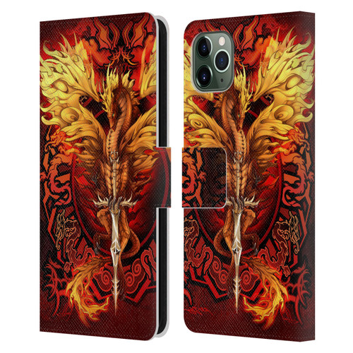 Ruth Thompson Dragons Flameblade Leather Book Wallet Case Cover For Apple iPhone 11 Pro Max