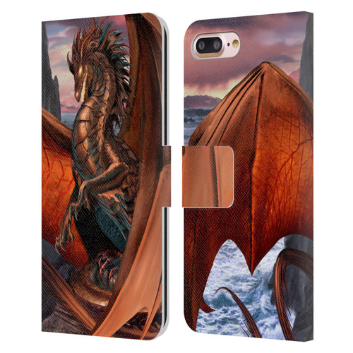 Ruth Thompson Dragons Coppervein Leather Book Wallet Case Cover For Apple iPhone 7 Plus / iPhone 8 Plus