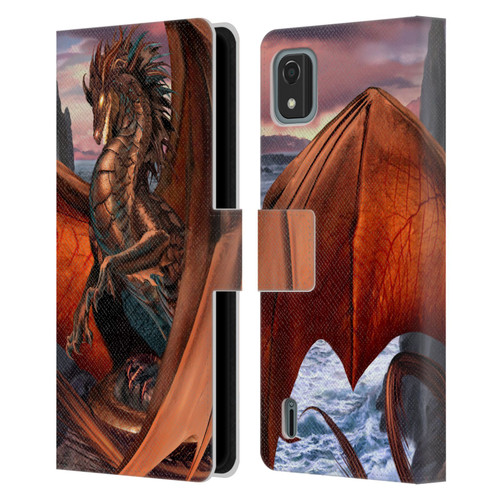 Ruth Thompson Dragons Coppervein Leather Book Wallet Case Cover For Nokia C2 2nd Edition