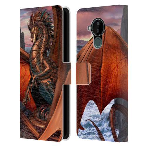 Ruth Thompson Dragons Coppervein Leather Book Wallet Case Cover For Nokia C30