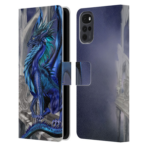 Ruth Thompson Dragons Nightfall Leather Book Wallet Case Cover For Motorola Moto G22