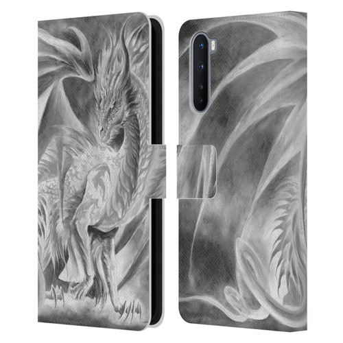 Ruth Thompson Dragons Silver Ice Leather Book Wallet Case Cover For OnePlus Nord 5G
