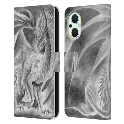 Ruth Thompson Dragons Silver Ice Leather Book Wallet Case Cover For OPPO Reno8 Lite