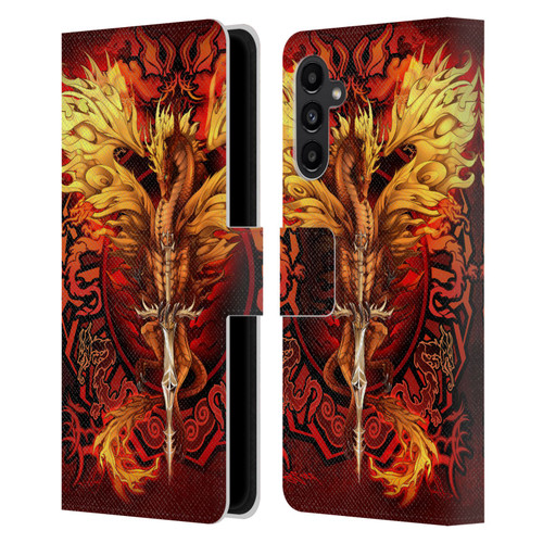 Ruth Thompson Dragons Flameblade Leather Book Wallet Case Cover For Samsung Galaxy A13 5G (2021)