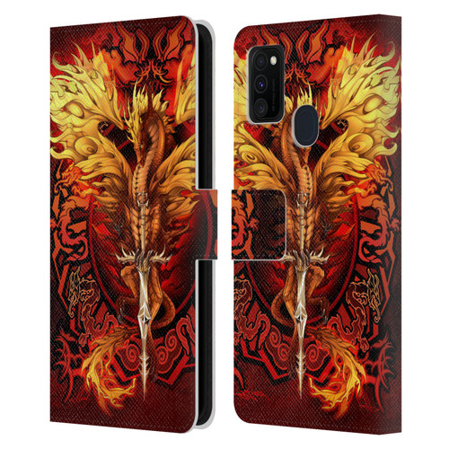 Ruth Thompson Dragons Flameblade Leather Book Wallet Case Cover For Samsung Galaxy M30s (2019)/M21 (2020)