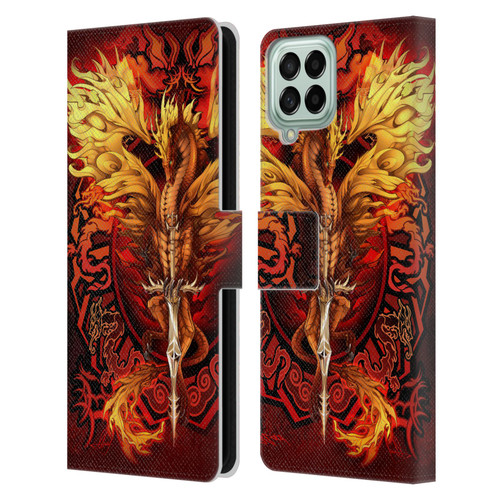 Ruth Thompson Dragons Flameblade Leather Book Wallet Case Cover For Samsung Galaxy M53 (2022)