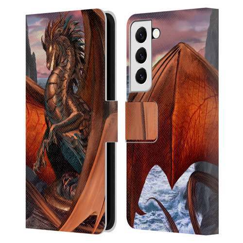 Ruth Thompson Dragons Coppervein Leather Book Wallet Case Cover For Samsung Galaxy S22 5G
