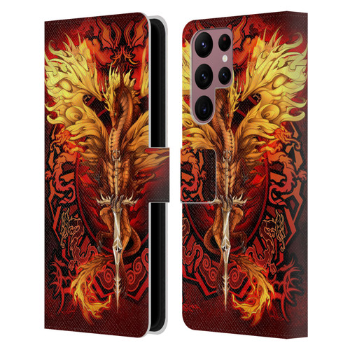 Ruth Thompson Dragons Flameblade Leather Book Wallet Case Cover For Samsung Galaxy S22 Ultra 5G