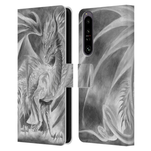 Ruth Thompson Dragons Silver Ice Leather Book Wallet Case Cover For Sony Xperia 1 IV