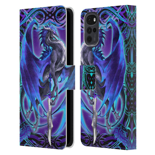 Ruth Thompson Dragons 2 Stormblade Leather Book Wallet Case Cover For Motorola Moto G22