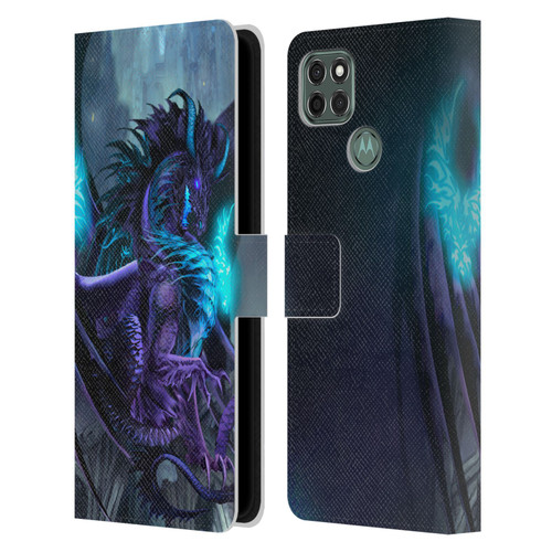 Ruth Thompson Dragons 2 Talisman Leather Book Wallet Case Cover For Motorola Moto G9 Power