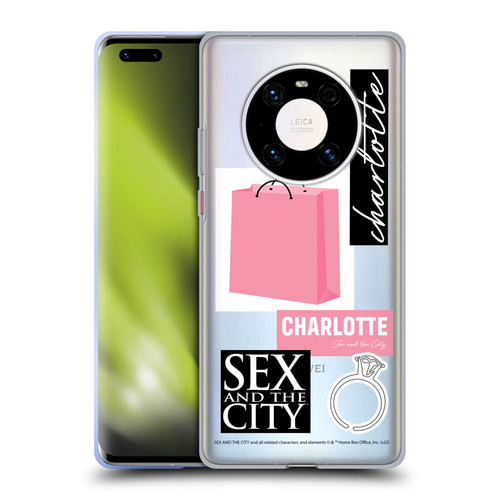 Sex and The City: Television Series Characters Shopping Bag Charlotte Soft Gel Case for Huawei Mate 40 Pro 5G