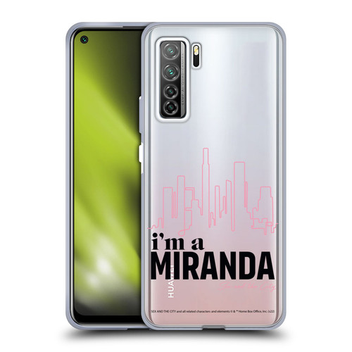 Sex and The City: Television Series Characters I'm A Miranda Soft Gel Case for Huawei Nova 7 SE/P40 Lite 5G