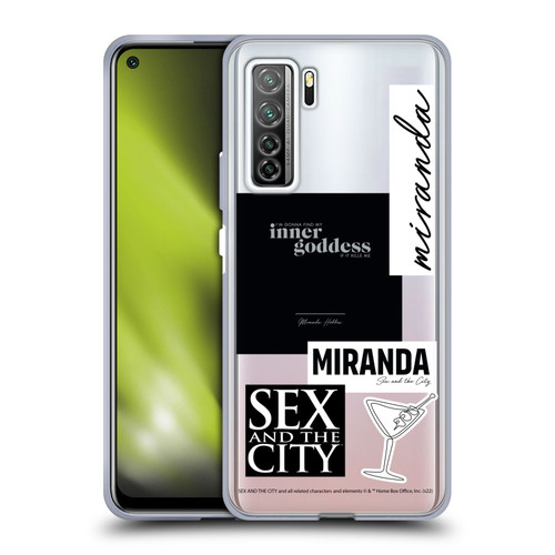 Sex and The City: Television Series Characters Inner Goddess Miranda Soft Gel Case for Huawei Nova 7 SE/P40 Lite 5G