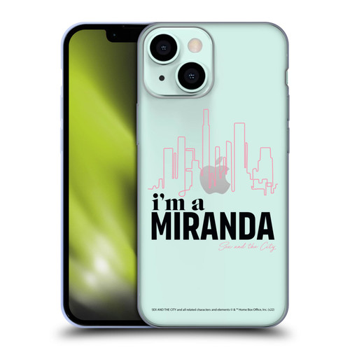 Sex and The City: Television Series Characters I'm A Miranda Soft Gel Case for Apple iPhone 13 Mini