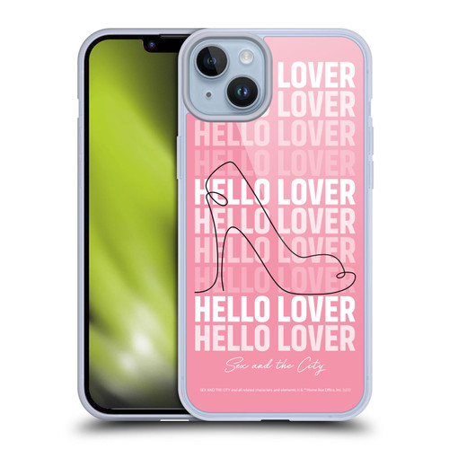 Sex and The City: Television Series Characters Hello Lover Carrie Soft Gel Case for Apple iPhone 14 Plus