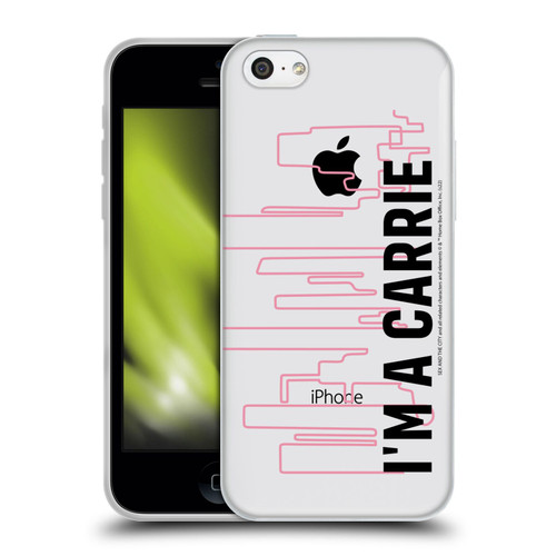 Sex and The City: Television Series Characters Carrie Soft Gel Case for Apple iPhone 5c