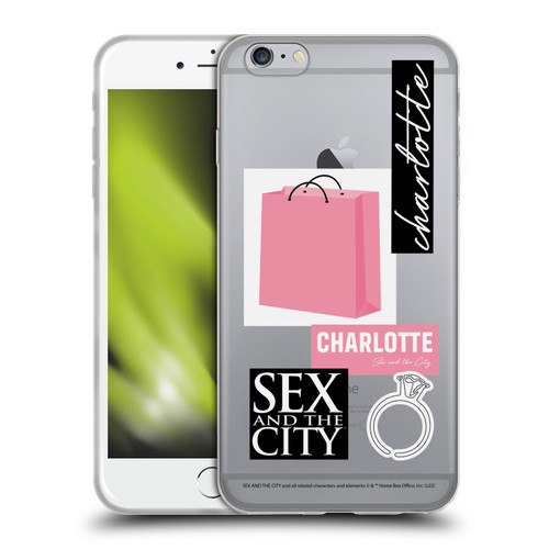 Sex and The City: Television Series Characters Shopping Bag Charlotte Soft Gel Case for Apple iPhone 6 Plus / iPhone 6s Plus