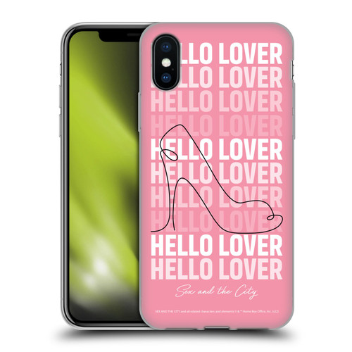 Sex and The City: Television Series Characters Hello Lover Carrie Soft Gel Case for Apple iPhone X / iPhone XS