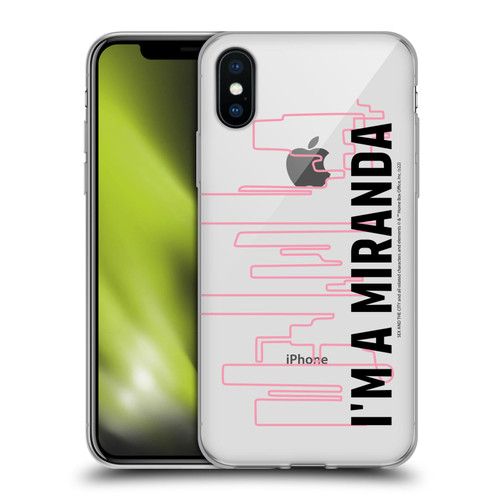 Sex and The City: Television Series Characters Miranda Soft Gel Case for Apple iPhone X / iPhone XS