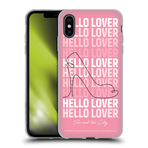 Sex and The City: Television Series Characters Hello Lover Carrie Soft Gel Case for Apple iPhone XS Max