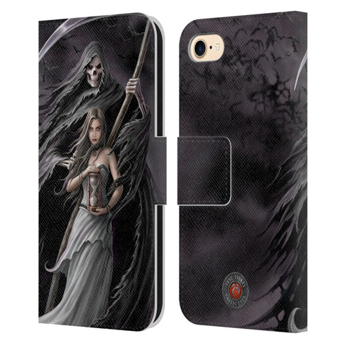 Anne Stokes Gothic Summon the Reaper Leather Book Wallet Case Cover For Apple iPhone 7 / 8 / SE 2020 & 2022