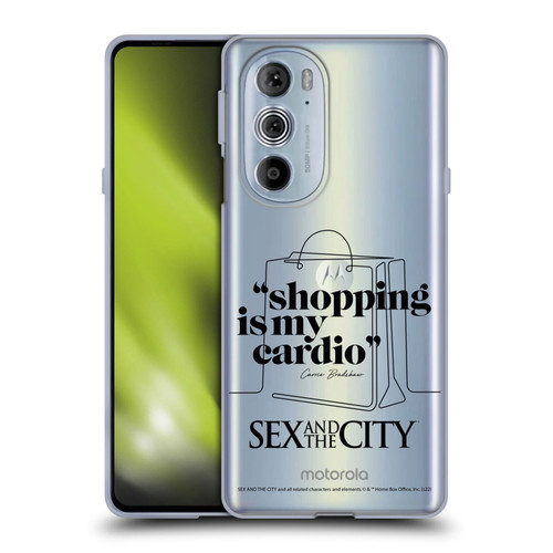 Sex and The City: Television Series Characters Shopping Cardio Carrie Soft Gel Case for Motorola Edge X30