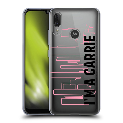 Sex and The City: Television Series Characters Carrie Soft Gel Case for Motorola Moto E6 Plus