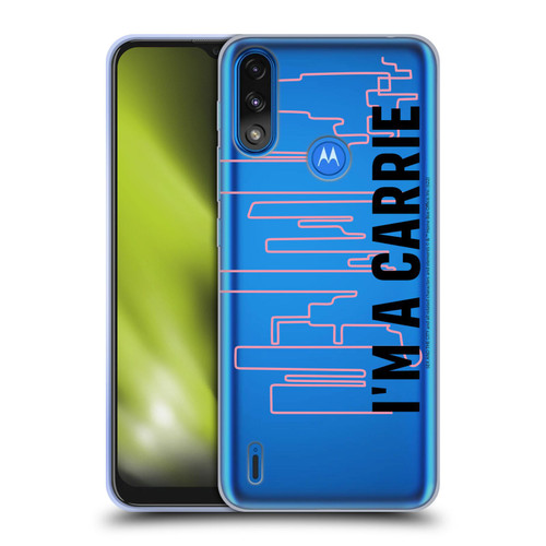 Sex and The City: Television Series Characters Carrie Soft Gel Case for Motorola Moto E7 Power / Moto E7i Power