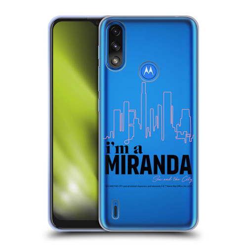 Sex and The City: Television Series Characters I'm A Miranda Soft Gel Case for Motorola Moto E7 Power / Moto E7i Power