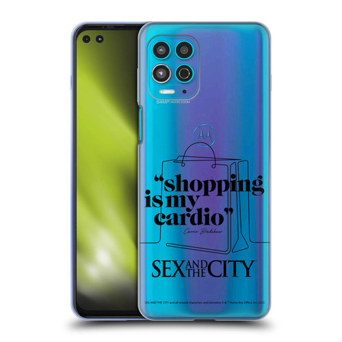 Sex and The City: Television Series Characters Shopping Cardio Carrie Soft Gel Case for Motorola Moto G100
