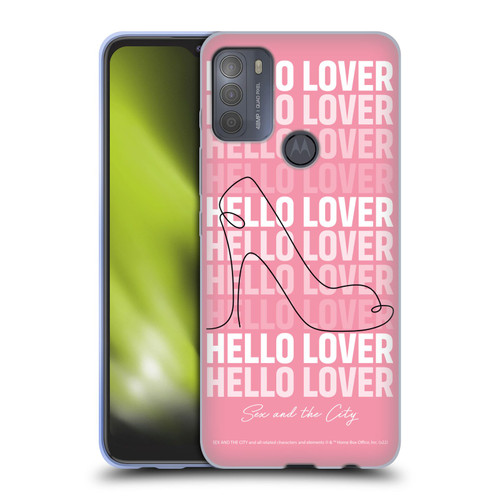 Sex and The City: Television Series Characters Hello Lover Carrie Soft Gel Case for Motorola Moto G50