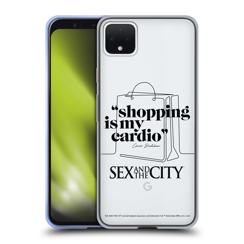 Sex and The City: Television Series Characters Shopping Cardio Carrie Soft Gel Case for Google Pixel 4 XL