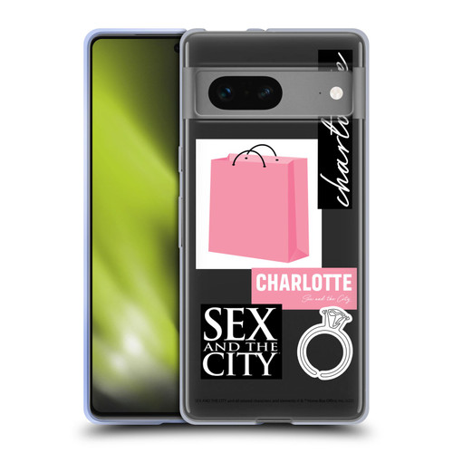 Sex and The City: Television Series Characters Shopping Bag Charlotte Soft Gel Case for Google Pixel 7