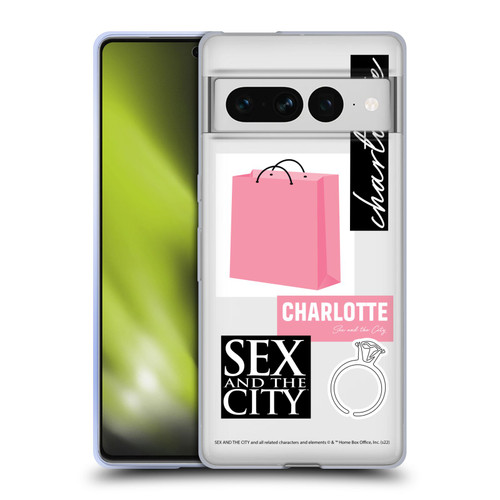 Sex and The City: Television Series Characters Shopping Bag Charlotte Soft Gel Case for Google Pixel 7 Pro