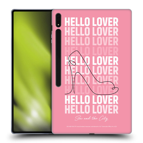 Sex and The City: Television Series Characters Hello Lover Carrie Soft Gel Case for Samsung Galaxy Tab S8 Ultra