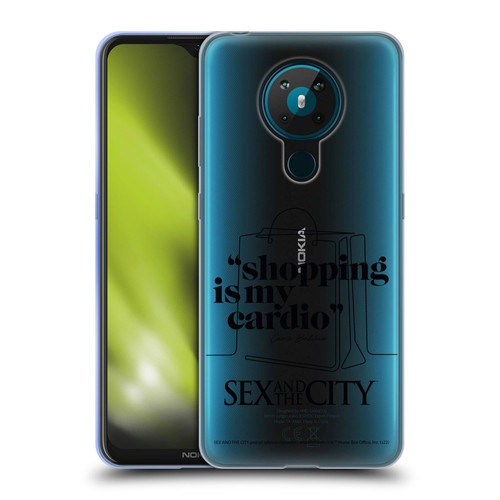 Sex and The City: Television Series Characters Shopping Cardio Carrie Soft Gel Case for Nokia 5.3