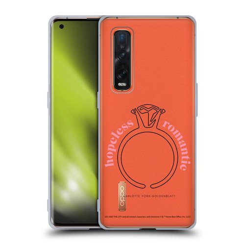 Sex and The City: Television Series Characters Hopeless Romantic Charlotte Soft Gel Case for OPPO Find X2 Pro 5G