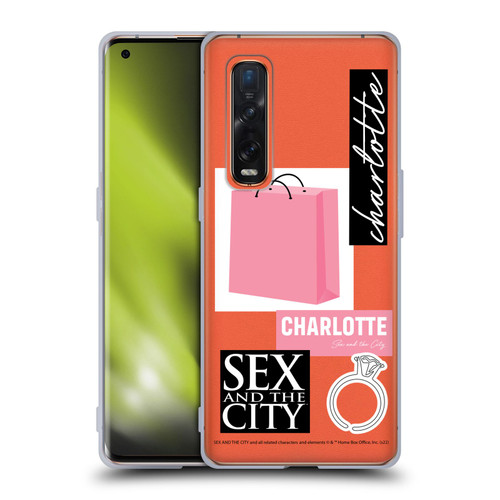 Sex and The City: Television Series Characters Shopping Bag Charlotte Soft Gel Case for OPPO Find X2 Pro 5G