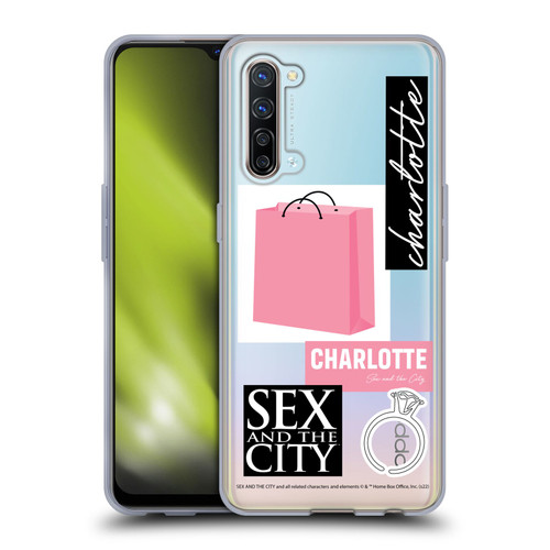 Sex and The City: Television Series Characters Shopping Bag Charlotte Soft Gel Case for OPPO Find X2 Lite 5G