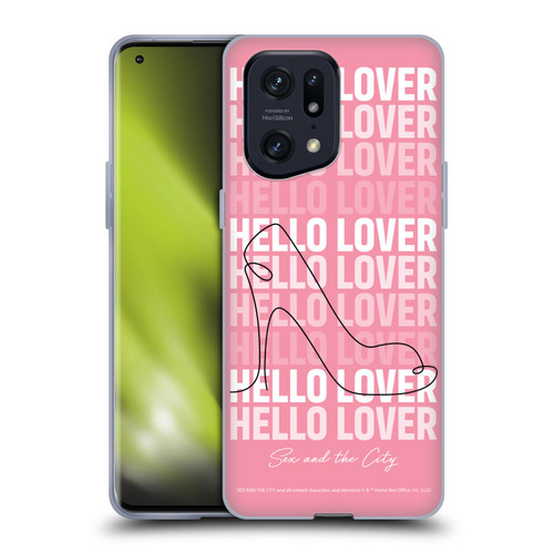 Sex and The City: Television Series Characters Hello Lover Carrie Soft Gel Case for OPPO Find X5 Pro